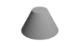 Concrete frustum of cone